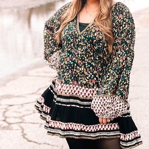 {Free People} Gardenia Floral Tunic
